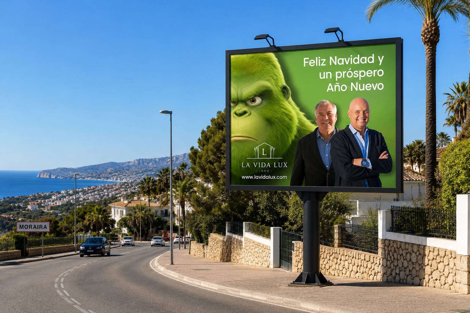 La Vida Lux — billboard Moraira